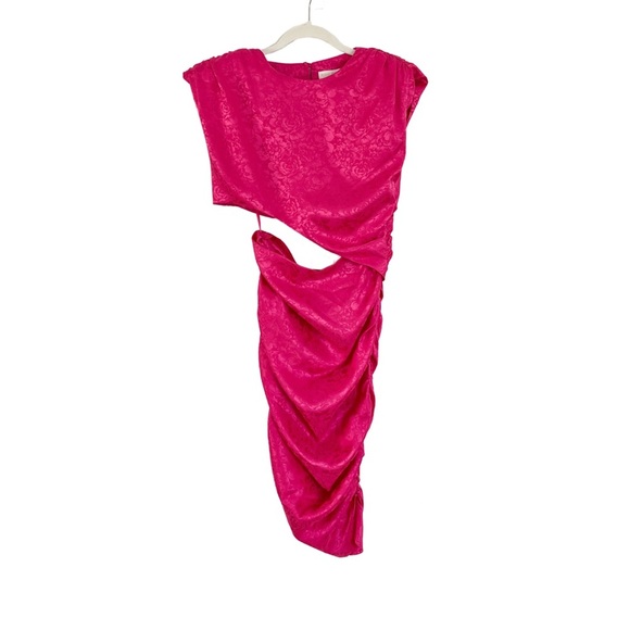 Ronny Kobo Kyle Asymmetric Cutout Ruched Sleeveless Dress Size Small NWT - Picture 4 of 4